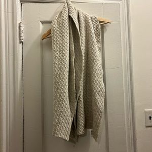 allsaints spitalfields knit braided scarf